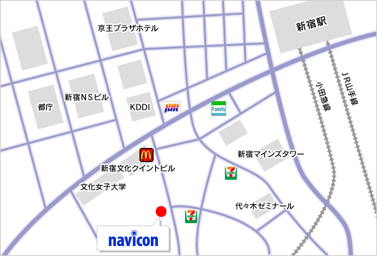 ナビコン株式会社の地図