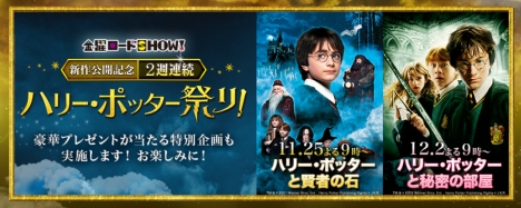 ハリポタ新シリーズ公開記念 2週連続ハリポタ祭り 25日 ハリー ポッターと賢者の石 を放送 予告動画公開 ナビコン ニュース