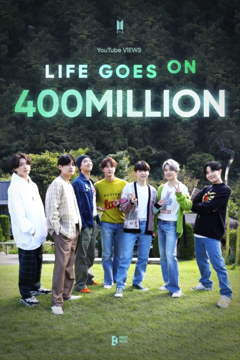 BTS（防弾少年団）「Life Goes On」MV、4億回再生突破！通算15作目の4億回再生MV<br/>